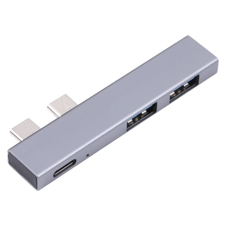 For MacBook Pro 819B Dual USB-C/Type-C Male to Dual USB+USB-C/Type-C Female Adapter