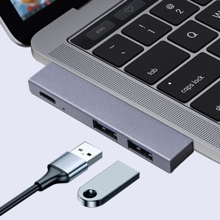 For MacBook Pro 819B Dual USB-C/Type-C Male to Dual USB+USB-C/Type-C Female Adapter