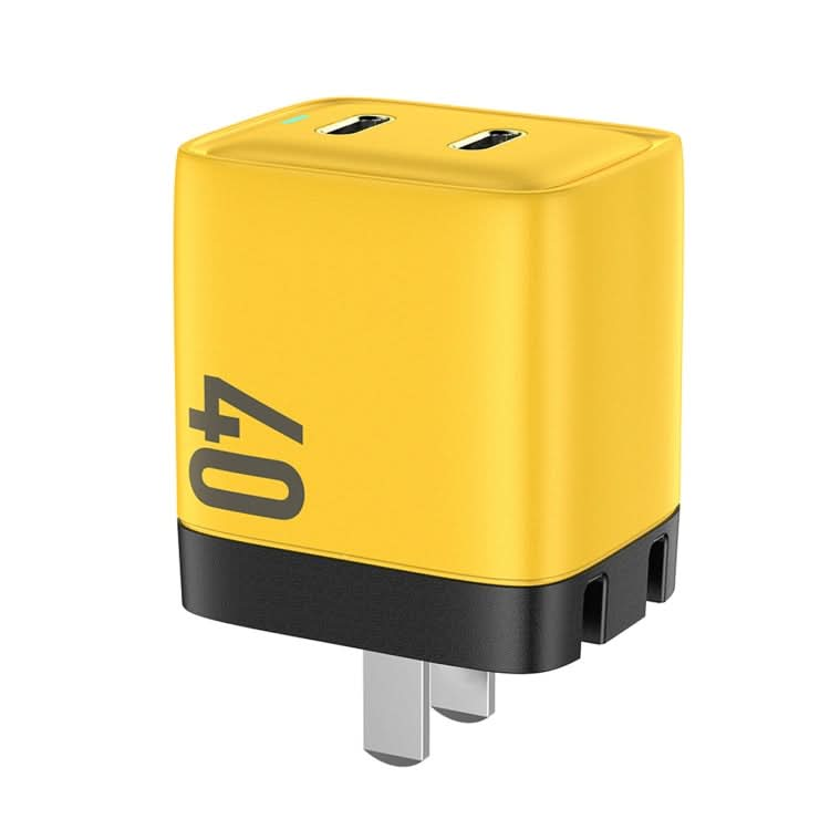 WK WP-U128 40W Dual USB-C/Type-C Interface Gallium Nitride Charger,Specifications: CN Plug