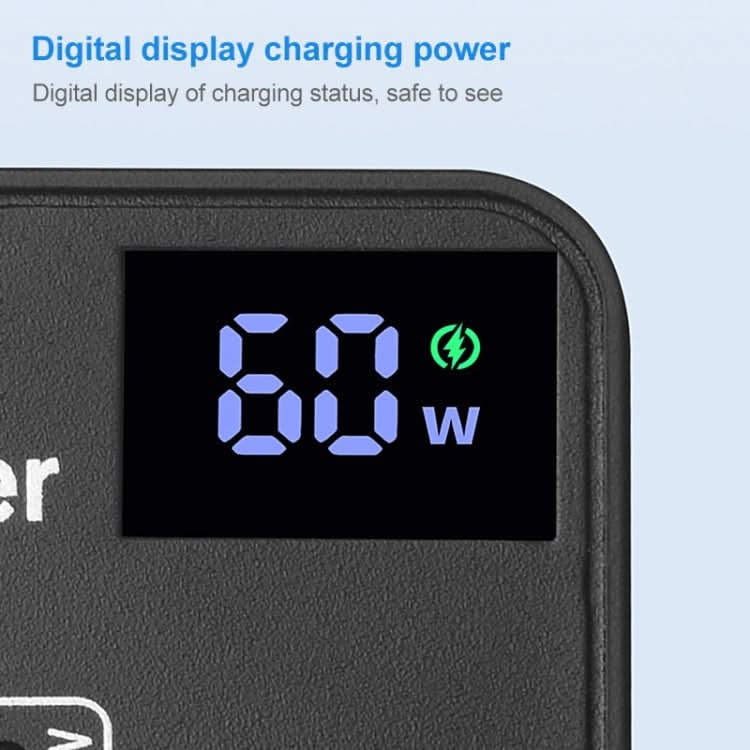 988A Multi-function DC 12V 5 Ports USB Digital Display Fast Charger