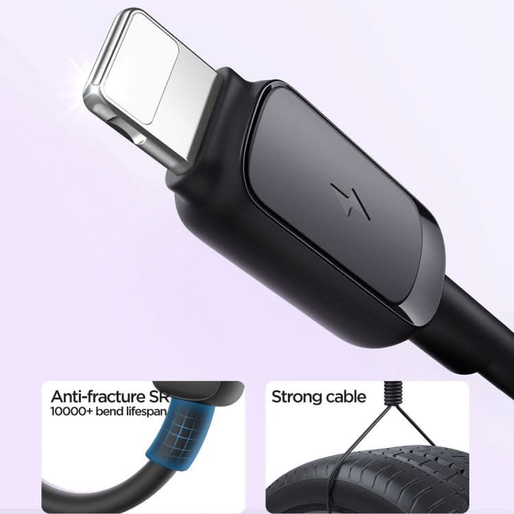 JOYROOM S-AL012A14 Multi-Color Series 2.4A USB to 8 Pin Fast Charging Data Cable, Length:1.2m