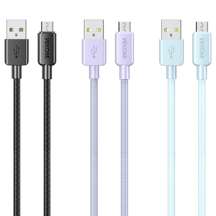 WEKOME WDC-03 Tidal Energy Series 3A USB to Micro USB Braided Data Cable, Length: 1m My Store