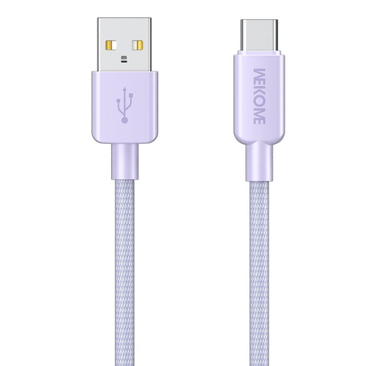 WEKOME WDC-03 Tidal Energy Series 6A USB to USB-C/Type-C Braided Data Cable, Length: 1m My Store