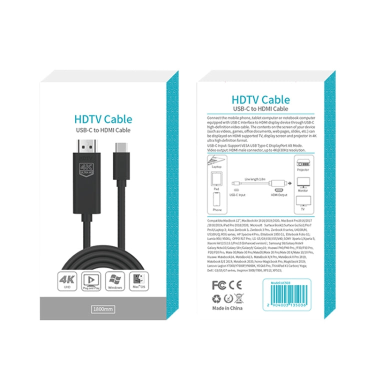 Onten UC503 USB-C / Type-C 4K 30Hz HDTV Cable