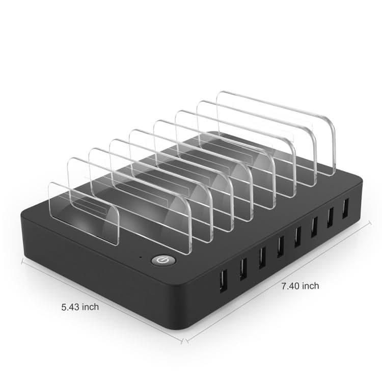 LMH-PW006 Multi-function 96W DC5V/19.2A (Max) Output 8 Ports USB Detachable Charging Station Smart Charger