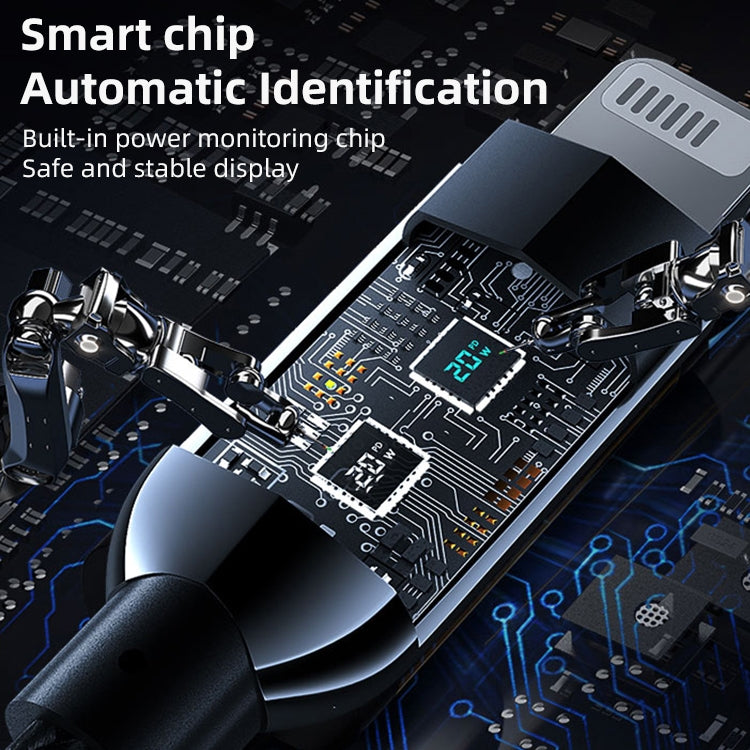 Mutural Li-CC002 1.2m 100W Digital Display USB-C / Type-C to Type-C Charging Data Cable