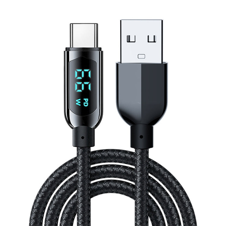 Mutural Li-CC003 1.2m 66W Digital Display USB to Type-C Charging Data Cable My Store