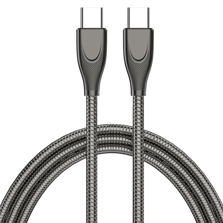 ADC-009 USB-C / Type-C to USB-C / Type-C Zinc Alloy Hose Fast Charging Data Cable, Cable Length: 1m My Store