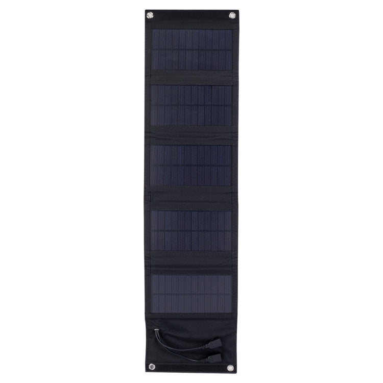 10W Monocrystalline Silicon Foldable Solar Panel Outdoor Charger with 5V Dual USB Ports