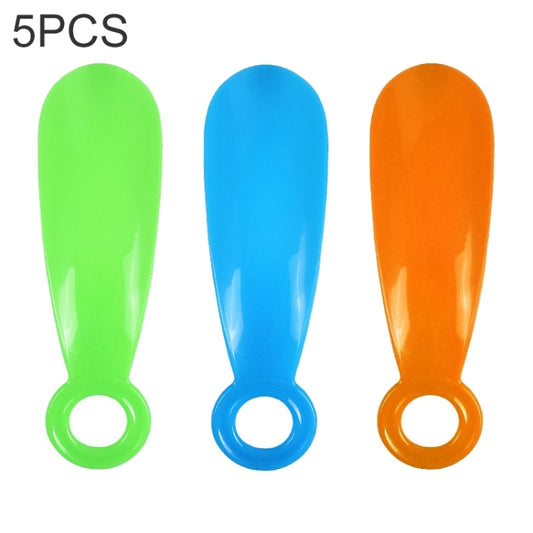 5 PCS 019 Plastic Shoehorn Household Shoes Auxiliary Shoe Puller, Specification: Circle, Color Random Delivery-Reluova