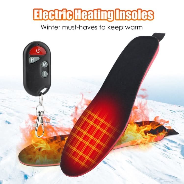 Rechargeable Electric Heating Insole Wireless Remote Control Smart Thermal Insole,Size:Large(41-46 Size) Reluova