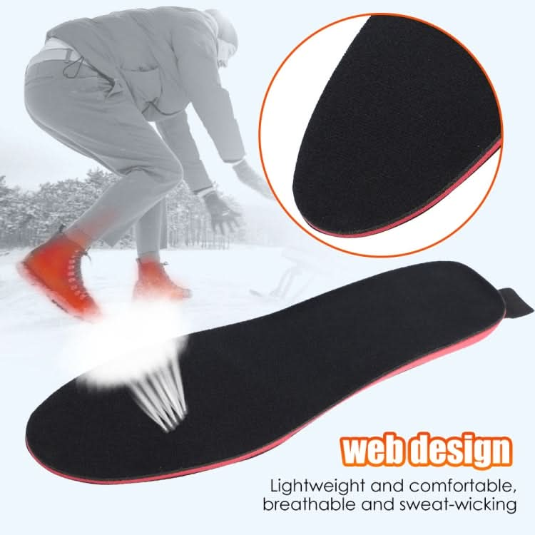 Rechargeable Electric Heating Insole Wireless Remote Control Smart Thermal Insole,Size:Large(41-46 Size) Reluova