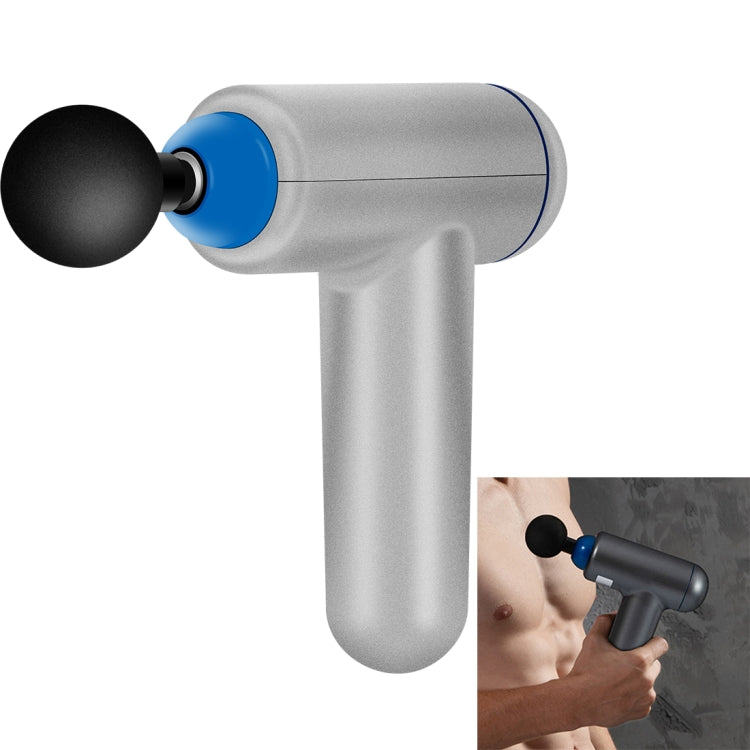 6 Gears Mini Fascia Gun Massage Gun Electric Fitness Massager, Specification: Key File, Without Bag