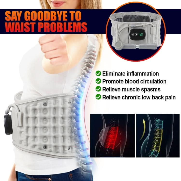 Hailicare Rechargeable Massage Inflatable Belt Warm Electric Heating Belt Without Cloth Bag Reluova