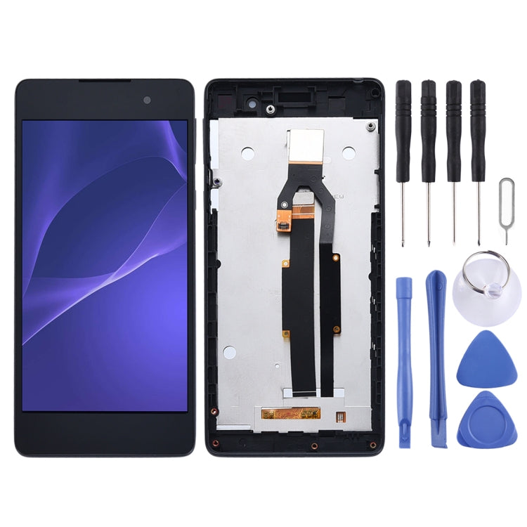 LCD Screen and Digitizer Full Assembly with Frame for Sony Xperia E5 F3311 F3313