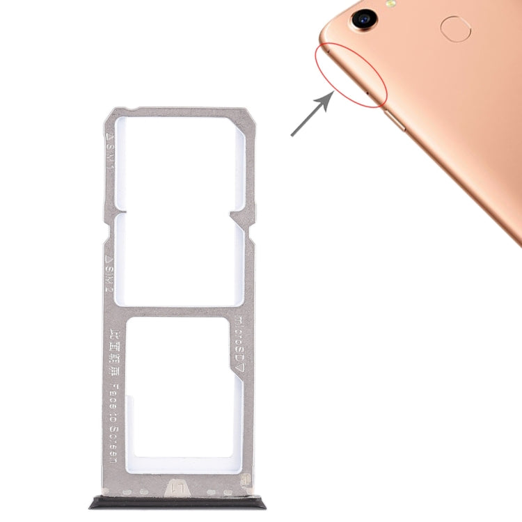 For OPPO A79 2 x SIM Card Tray + Micro SD Card Tray