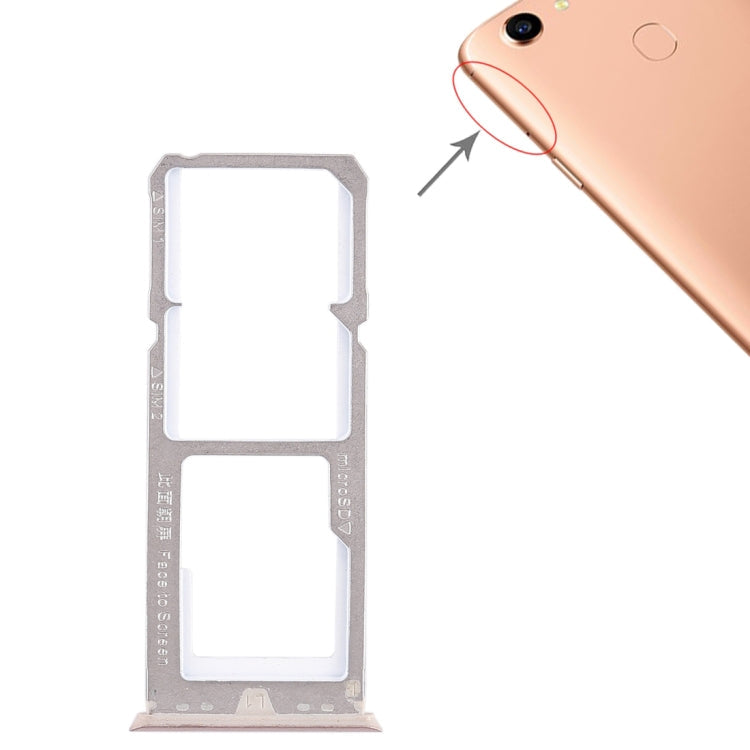 For OPPO A79 2 x SIM Card Tray + Micro SD Card Tray