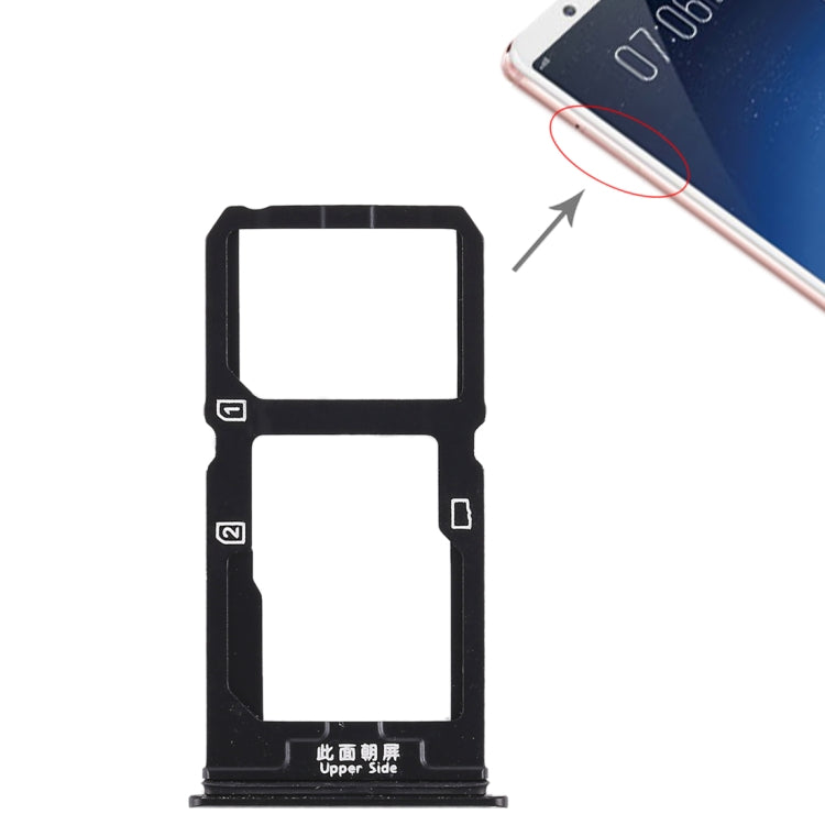 For Vivo X20 SIM Card Tray + SIM Card Tray / Micro SD Card Tray My Store