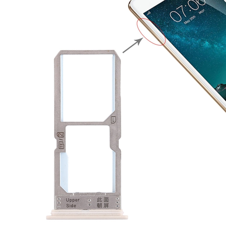 For Vivo Y67 SIM Card Tray + SIM Card Tray / Micro SD Card Tray My Store