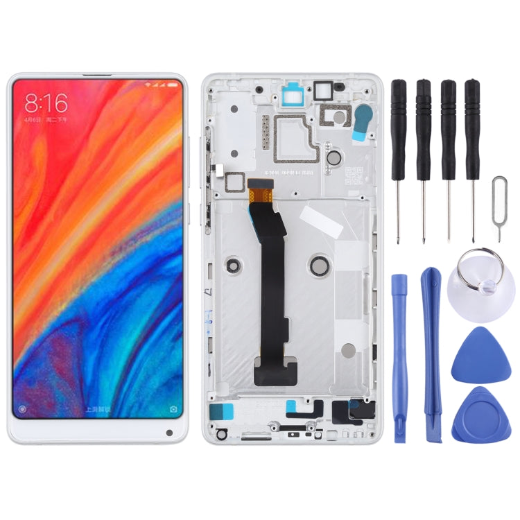 LCD Screen and Digitizer Full Assembly with Frame for Xiaomi MI Mix 2S