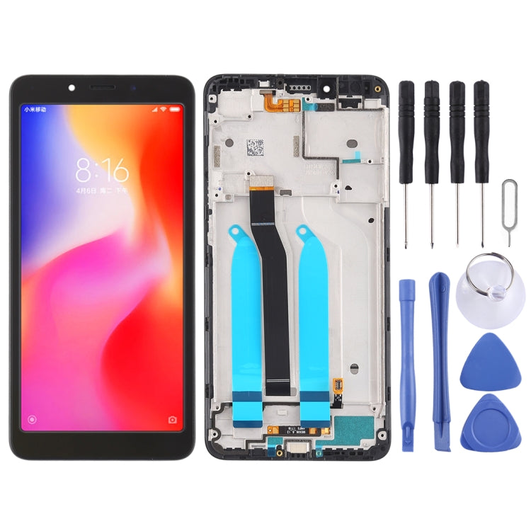 LCD Screen and Digitizer Full Assembly with Frame for Xiaomi Redmi 6A / Redmi 6