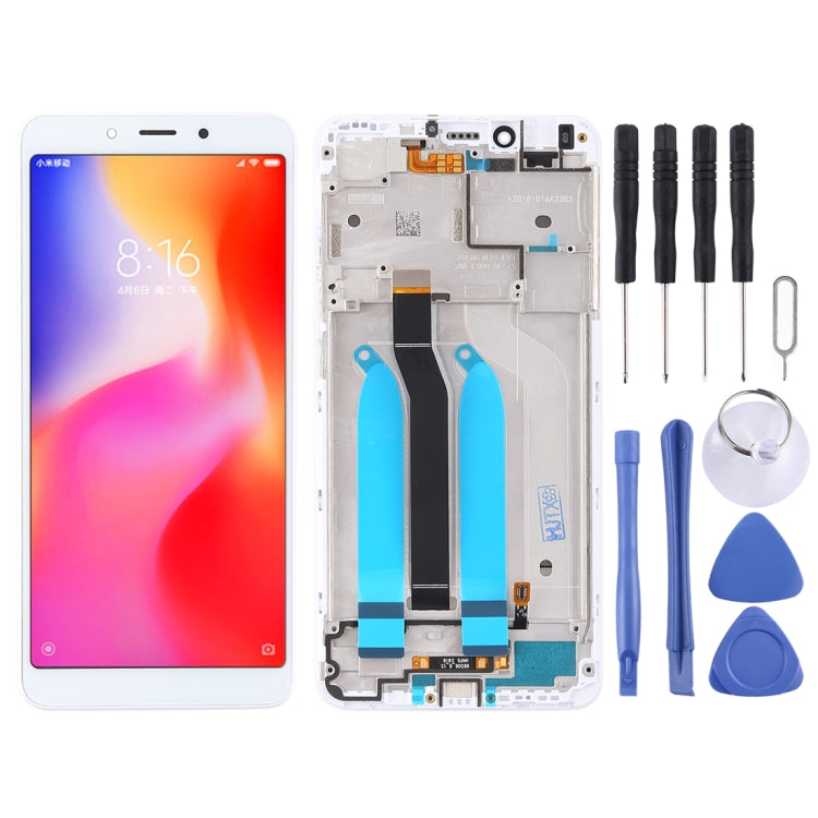 LCD Screen and Digitizer Full Assembly with Frame for Xiaomi Redmi 6A / Redmi 6