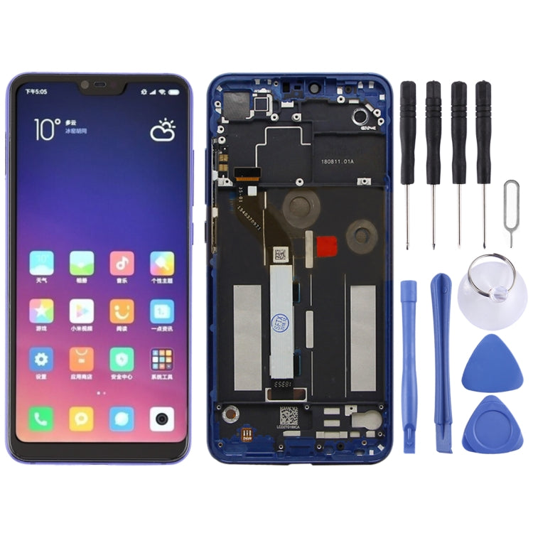 LCD Screen and Digitizer Full Assembly with Frame for Xiaomi Mi 8 Lite