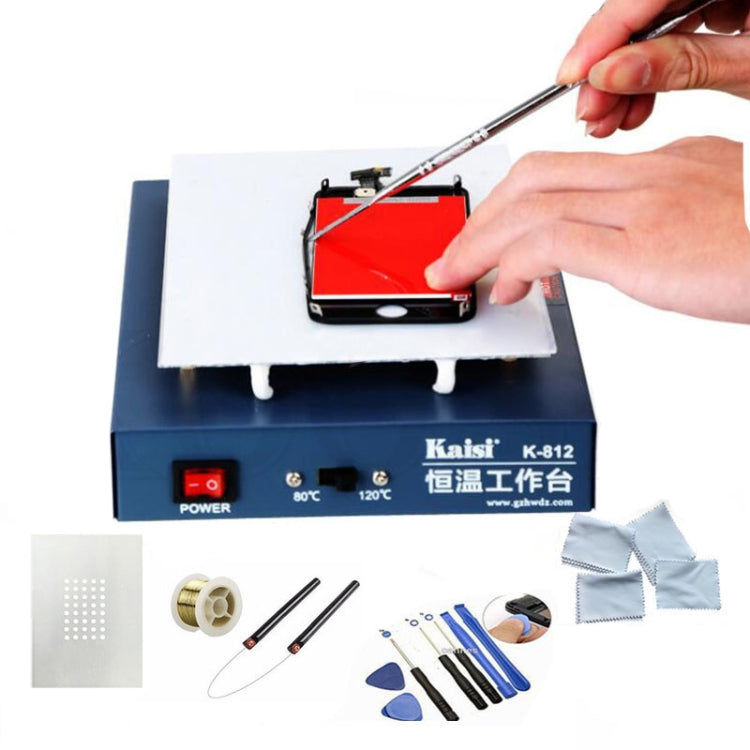 Kaisi K-812 Constant Temperature Heating Plate LCD Screen Open Separator Desoldering Station, US Plug My Store