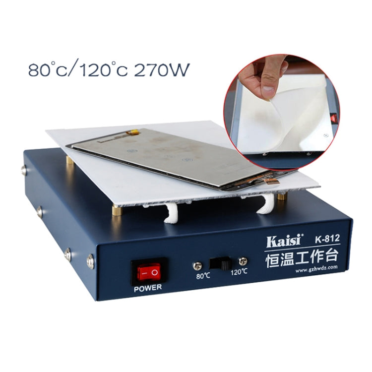 Kaisi K-812 Constant Temperature Heating Plate LCD Screen Open Separator Desoldering Station, US Plug My Store