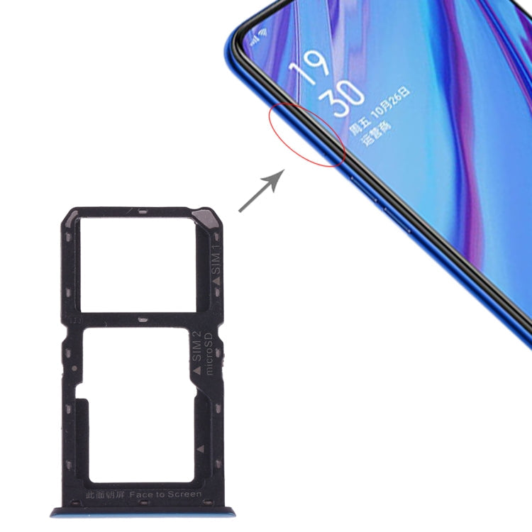 For OPPO A9 SIM Card Tray + SIM Card / Micro SD Card