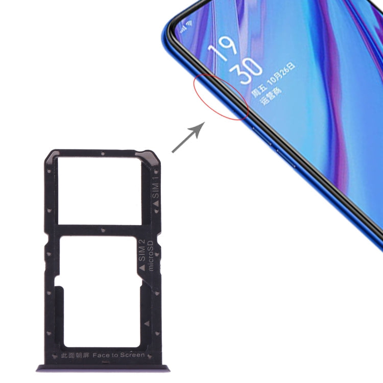 For OPPO A9 SIM Card Tray + SIM Card / Micro SD Card