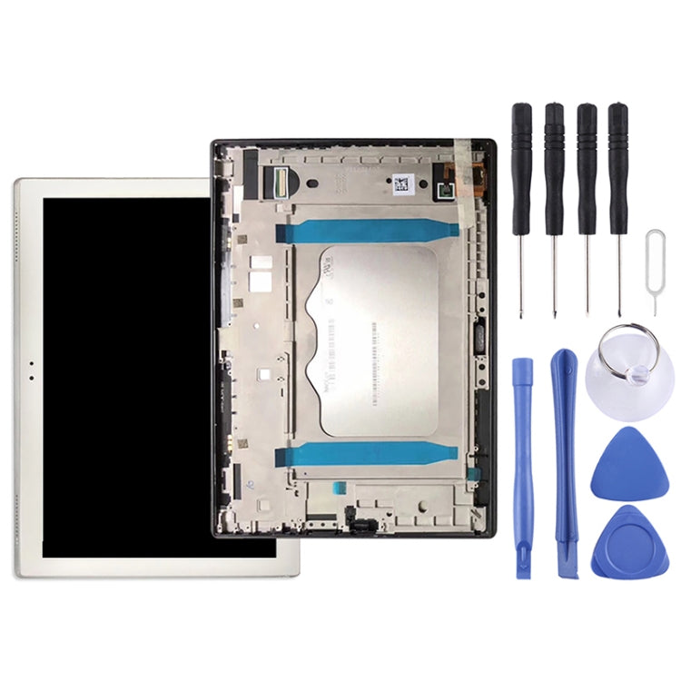 LCD Screen and Digitizer Full Assembly with Frame for Lenovo TAB4 Plus TB-X704 / TB-X704L