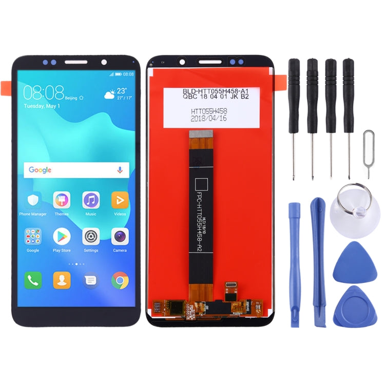 LCD Screen and Digitizer Full Assembly for Huawei Y5 Prime (2018)