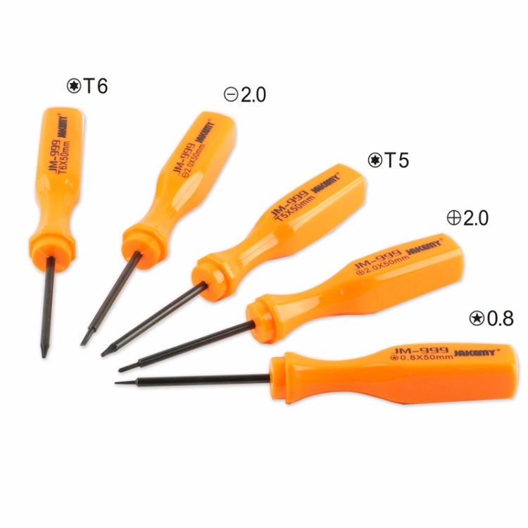 JAKEMY JM-999 5 in 1 Precision Screwdriver Set Carbon Steel Repair Opening Tools Kit