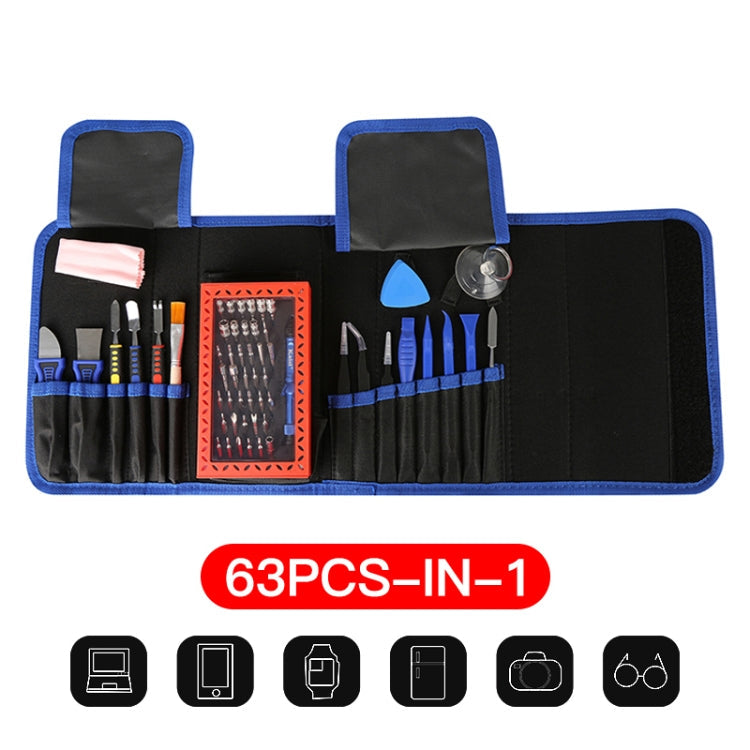 Kaisi K-1766 63 in 1 Magnetic Precision Electronics Screwdriver set Hand Tools For Phone Repair Tool Kit