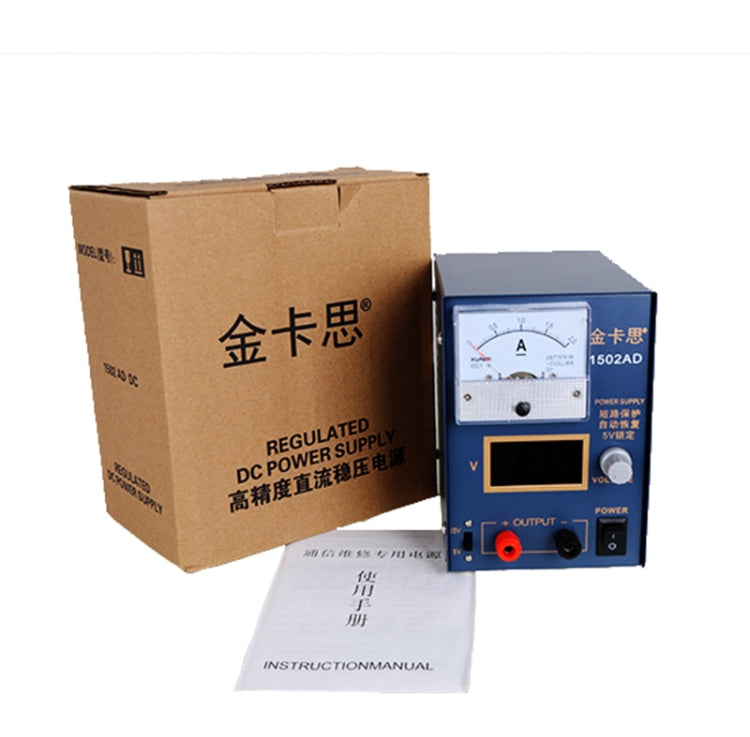 Kaisi KS-1502AD 15V 2A DC Power Supply Voltage Regulator Stabilizer Ammeter Adjustable Power Supply Repair Tools , EU Plug My Store