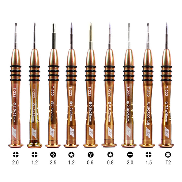 Kaisi T-222 9 in 1 Precision Screwdriver Professional Repair Opening Tool For Mobile Phone Tablet PC My Store