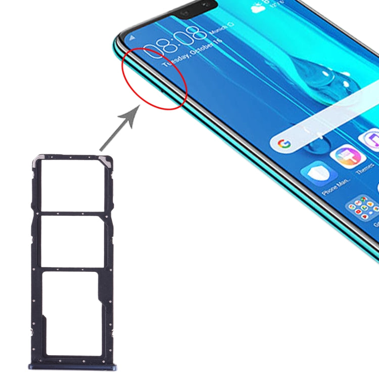 SIM Card Tray + SIM Card Tray + Micro SD Card Tray for Huawei Y9 (2019) My Store