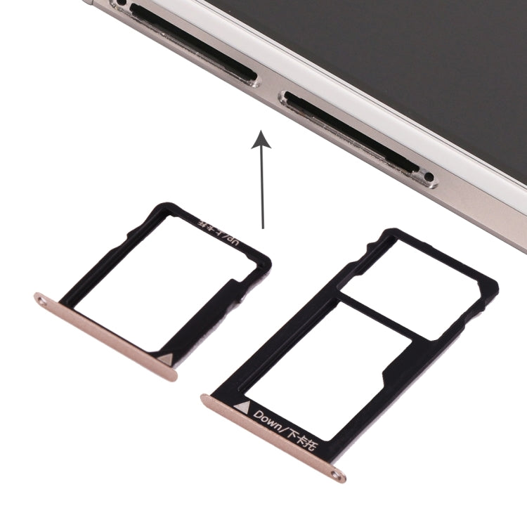 For Huawei Honor 5X / GR5 Micro SIM Card Tray + Nano SIM & Micro SD Card Tray My Store