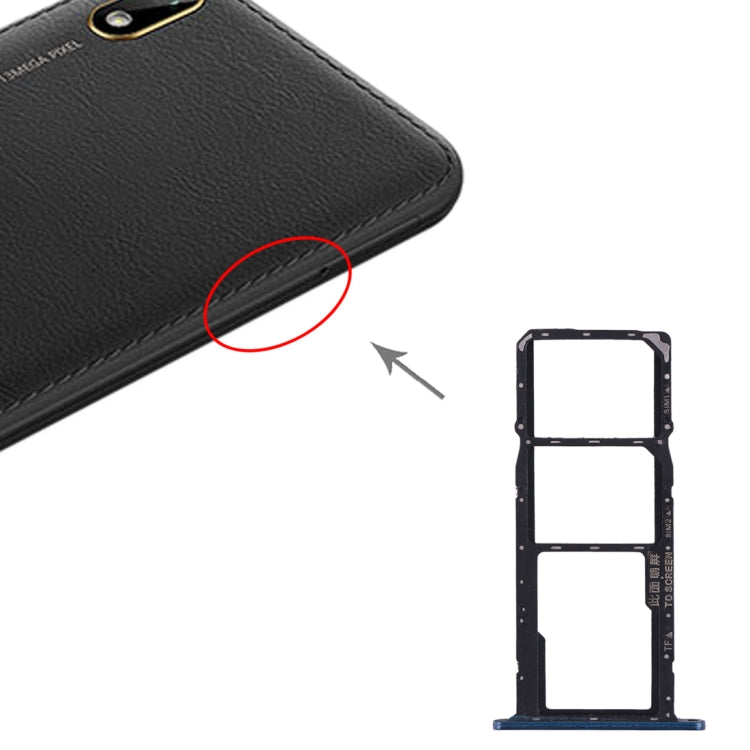 SIM Card Tray + SIM Card Tray + Micro SD Card Tray for Huawei Y5 (2019)