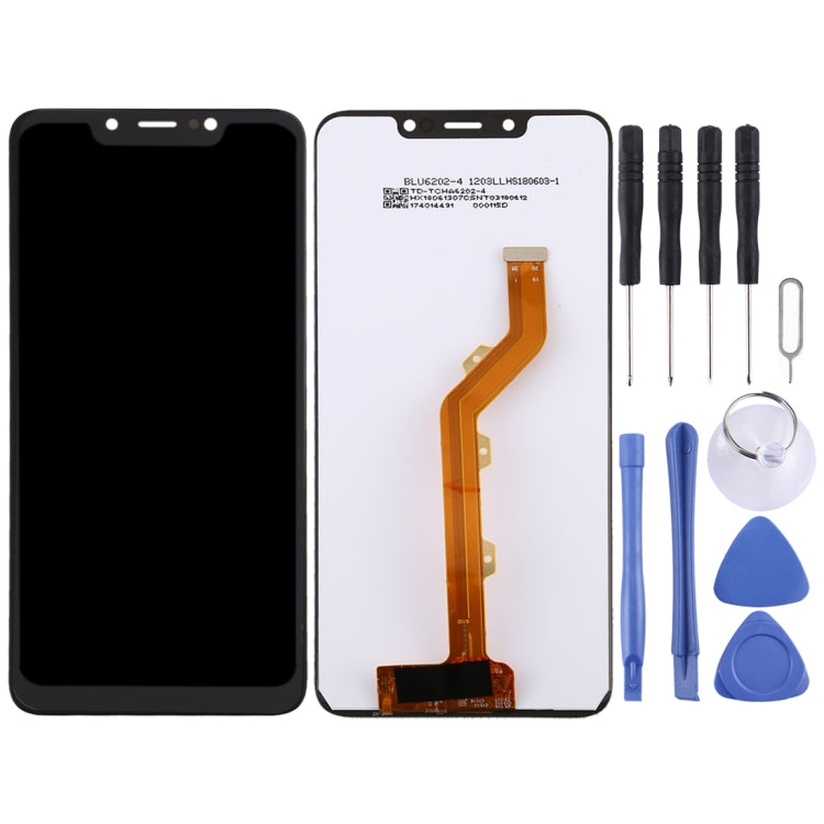 LCD Screen and Digitizer Full Assembly for Infinix Hot 7 X624