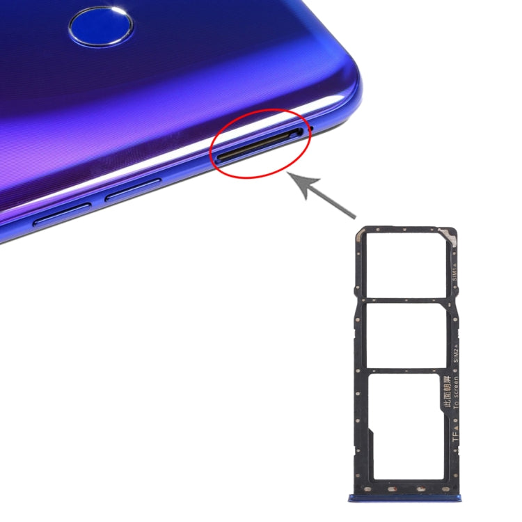 For OPPO Realme 3 Pro / Realme X Lite SIM Card Tray + SIM Card Tray + Micro SD Card Tray My Store