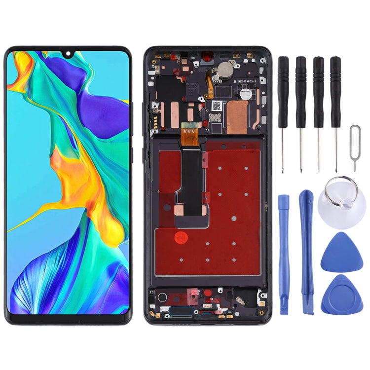 LCD Screen and Digitizer Full Assembly with Frame for Huawei P30 Pro