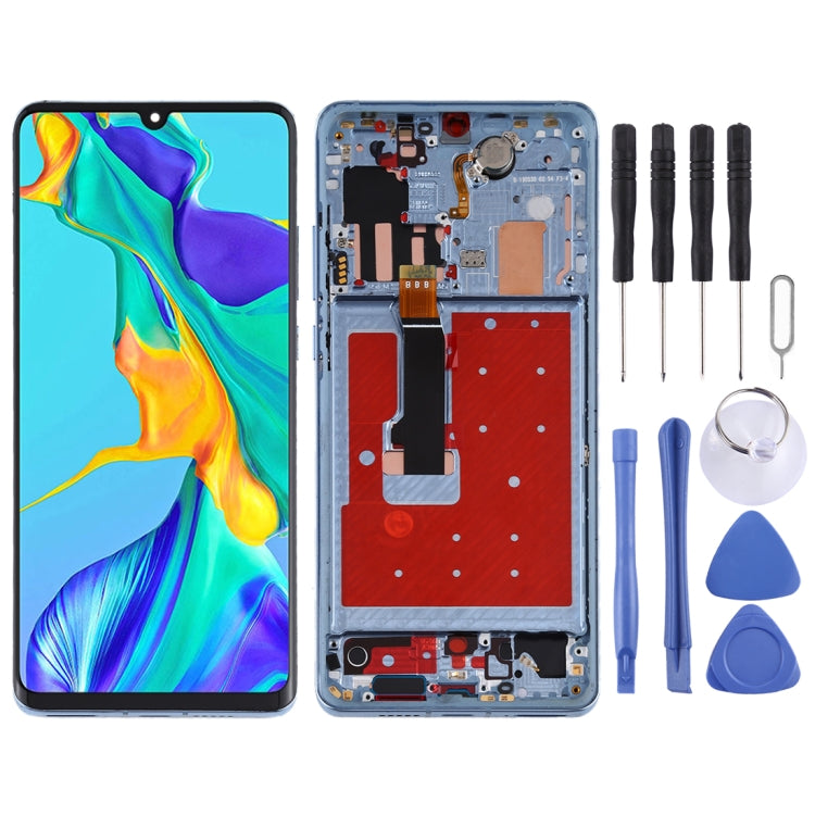 LCD Screen and Digitizer Full Assembly with Frame for Huawei P30 Pro