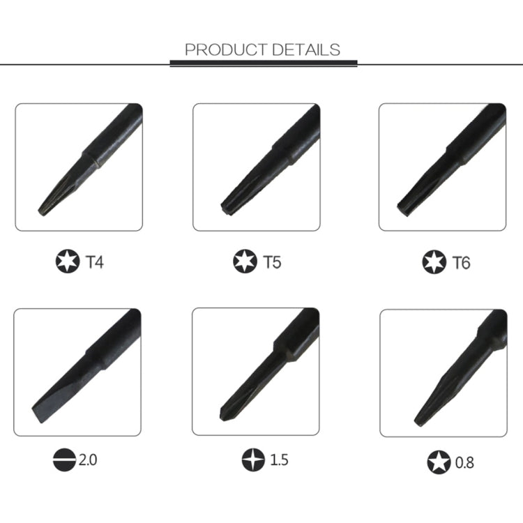 6 in 1 Precision Screwdriver Set Magnetic Electronic Screwdrivers Set for Mobile Phone Notebook Laptop Tablet