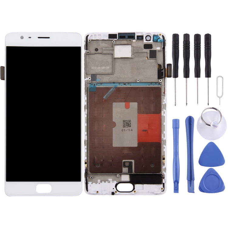 For OnePlus 3T Digitizer Full Assembly with Frame OEM LCD Screen My Store