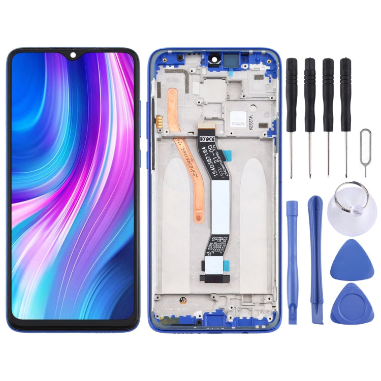 LCD Screen and Digitizer Full Assembly with Frame (Double SIM Card Version) for Xiaomi Redmi Note 8 Pro