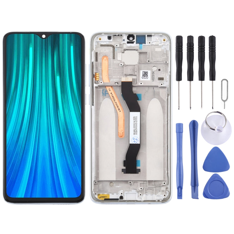 LCD Screen and Digitizer Full Assembly with Frame (Double SIM Card Version) for Xiaomi Redmi Note 8 Pro