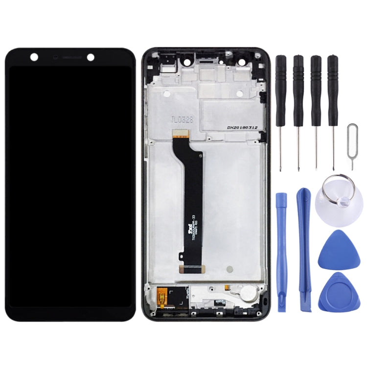 LCD Screen and Digitizer Full Assembly with Frame for Asus ZenFone 5 Lite X017DA ZC600KL S630 SDM630