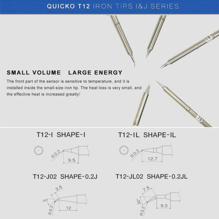 QUICKO T12-ILS Lead-free Soldering Iron Tip My Store